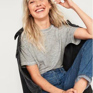 Old Navy Loose Vintage Textured-Stripe T-Shirt